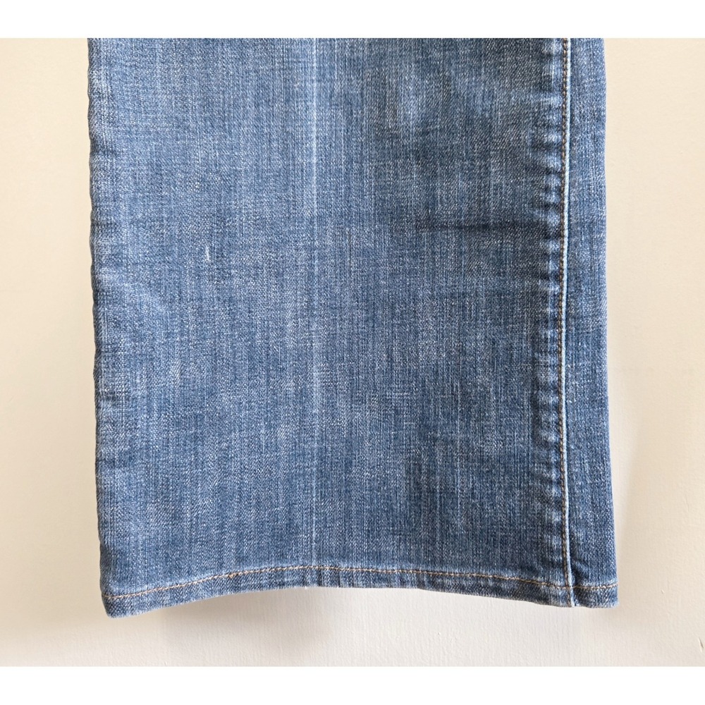 Seven7 Womens Sz 31 Indie Chic Grunge Bootcut Jeans Medium Wash Blue Low Rise - Picture 5 of 12